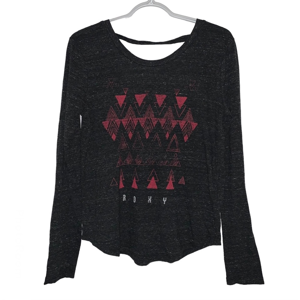 ROXY Long Sleeve Shirt Cotton Cutout Graphic